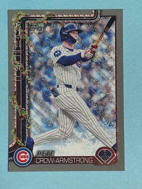 2025 Topps Holiday, PCA Pete Crow-Armstrong Chicago Cubs SP card #H41